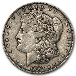 1889 Morgan Dollar VG/VF 1889 Morgan Dollar VG/VF